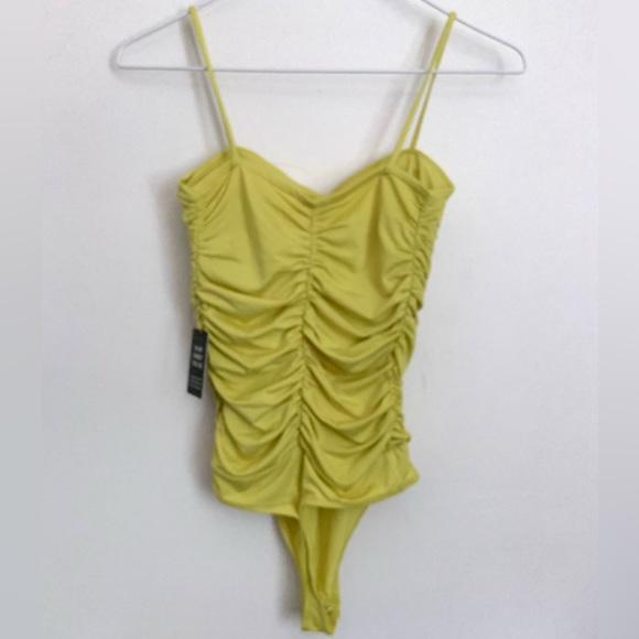 Express Body Contour Compression Ruched Thong Bodysuit - Picture 4 of 6